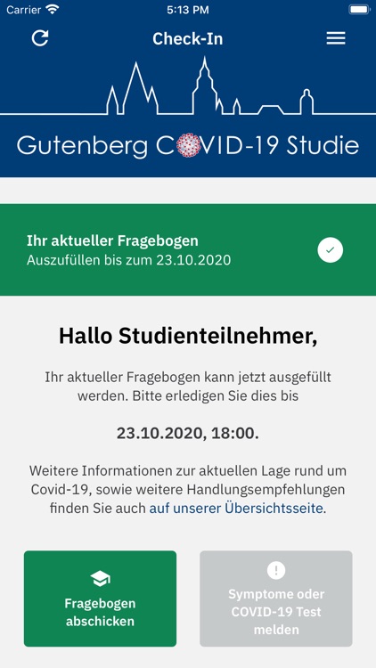 Gutenberg COVID-19 Studien-App screenshot-9