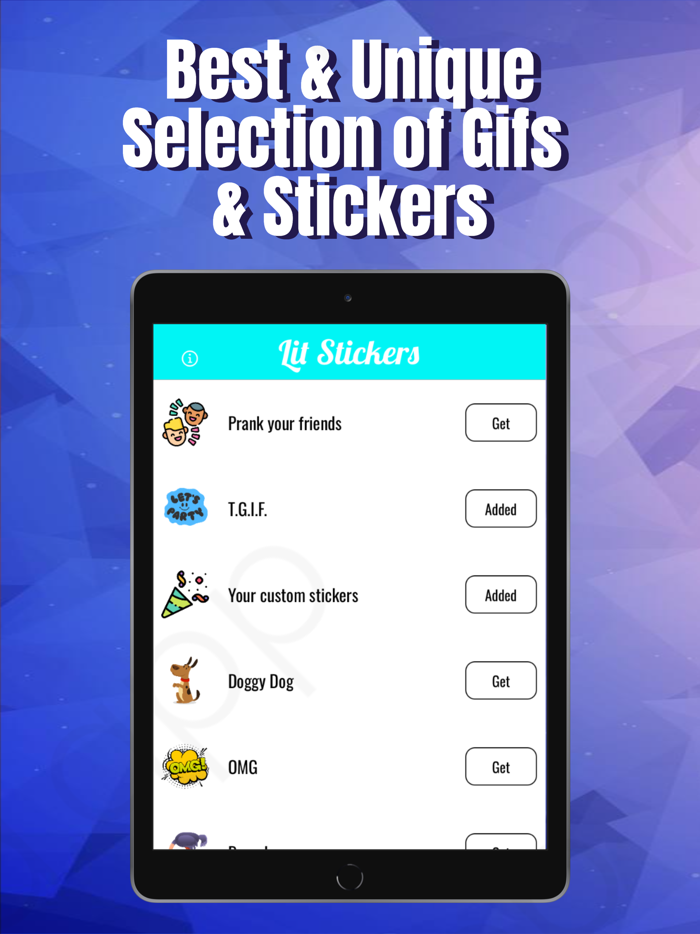 Lit Stickers for iMessage