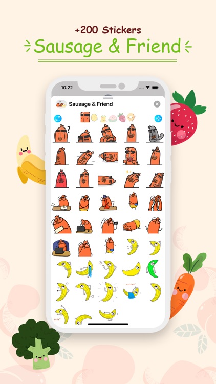 Sausage and Friend Stickers