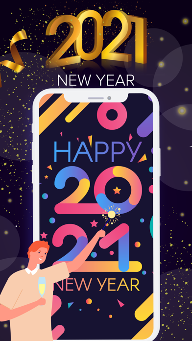 2021 New Year Animated Stickerのおすすめ画像1