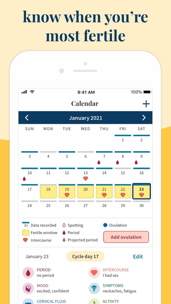 【图】Ovia Fertility & Cycle Tracker(截图2)