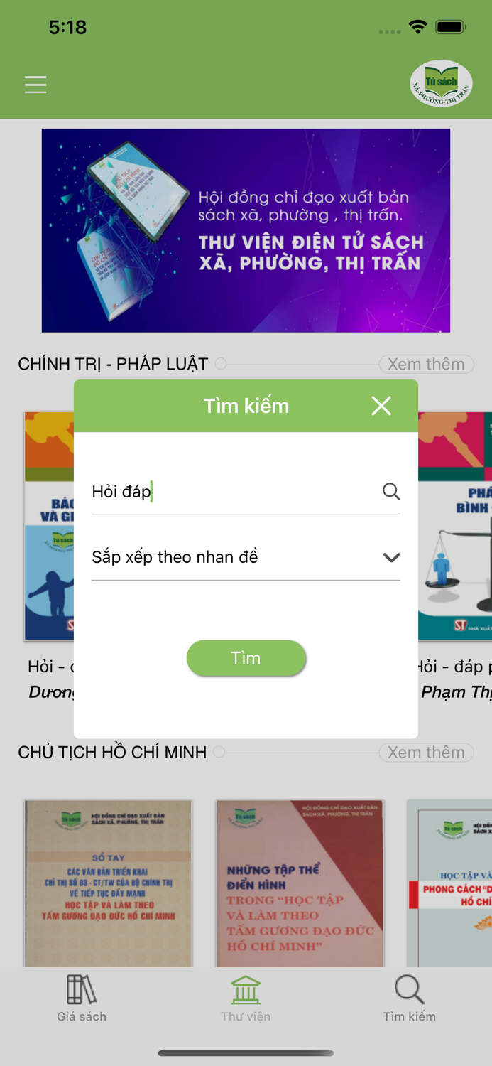 TVĐT sách xã, phường, thị trấn