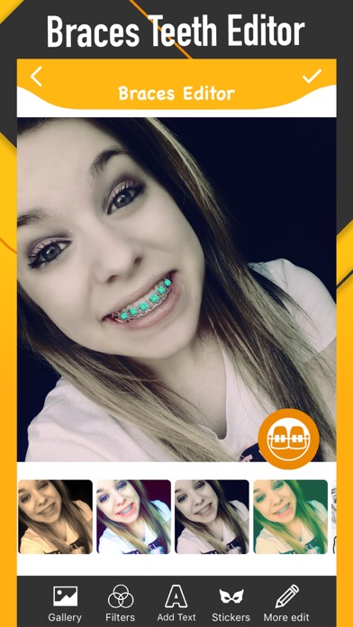 How to cancel & delete Braces Photo Editor - Booth from iphone & ipad 1