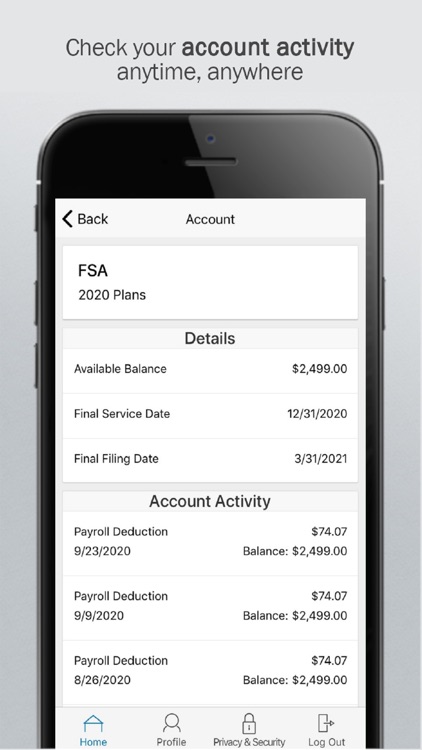 BCBSSC HSA BANK ACCOUNTS