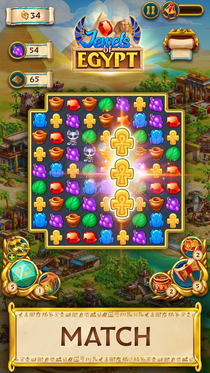 Jewels of Egypt: Match 3 Games screenshot-0