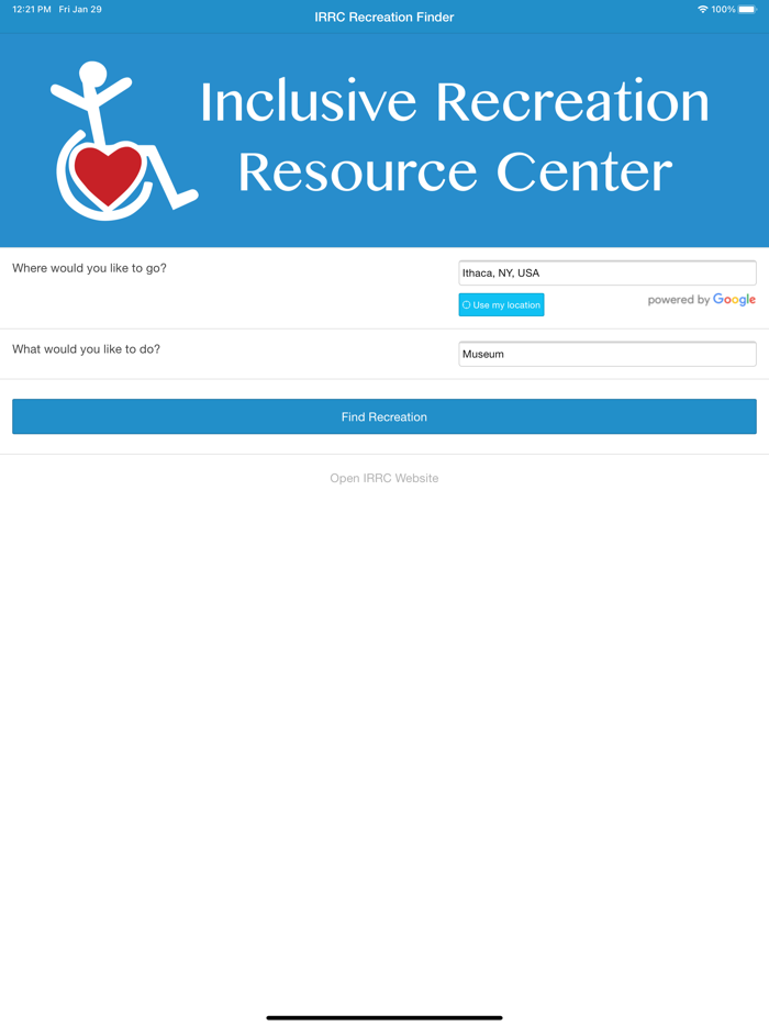 IRRC Recreation Finder