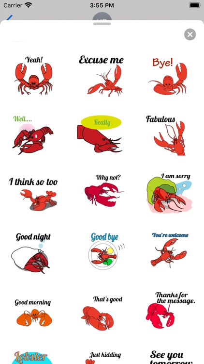 Chat With Lobster Sticker