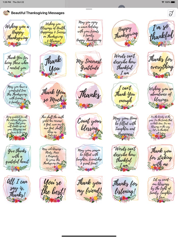 Beautiful Thanksgiving Message