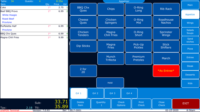 Terminal by onePOS 7.5