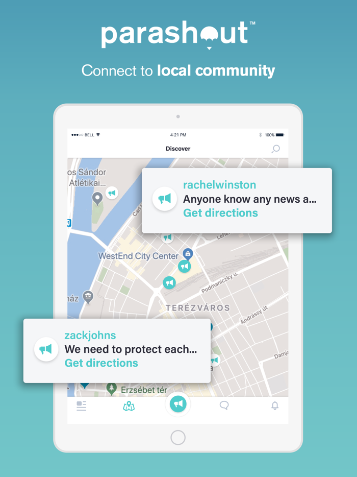 Parashout Local community app