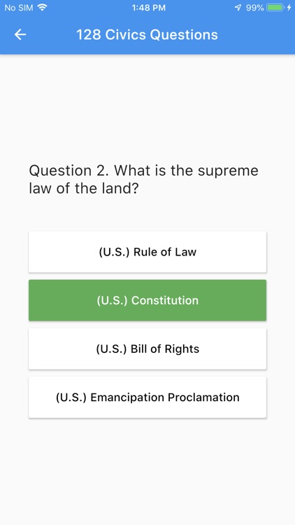 U.S. Citizenship Test 2021