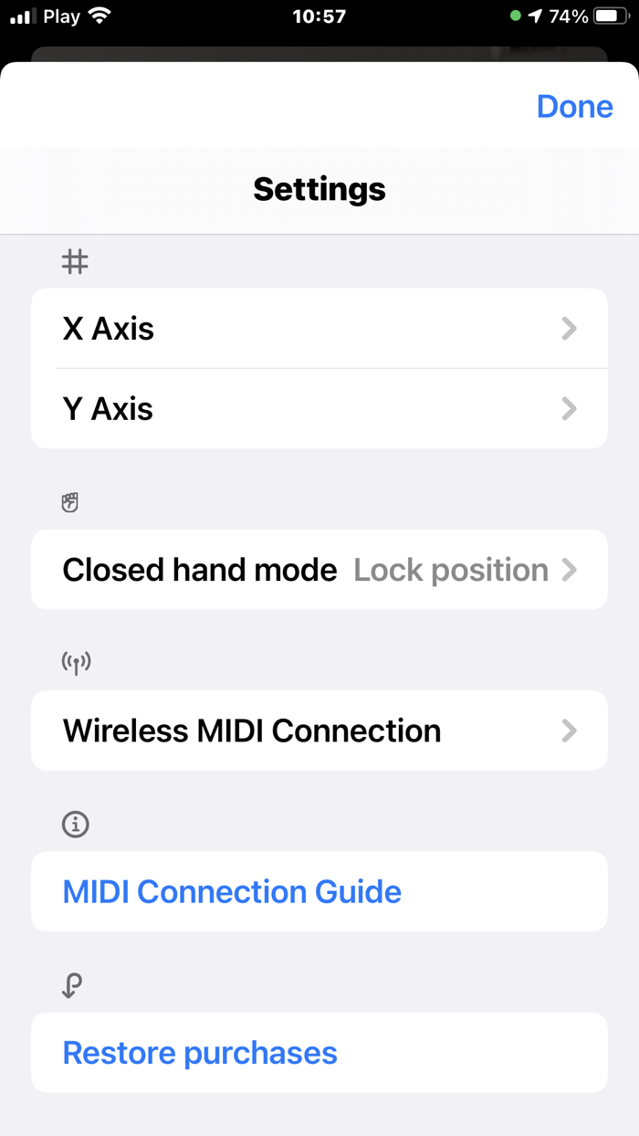 MIDI Hand Controller