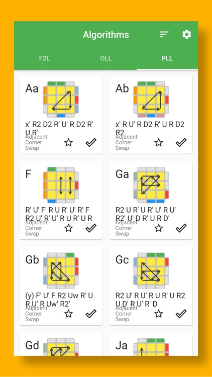 Speed Cube CFOP Memo