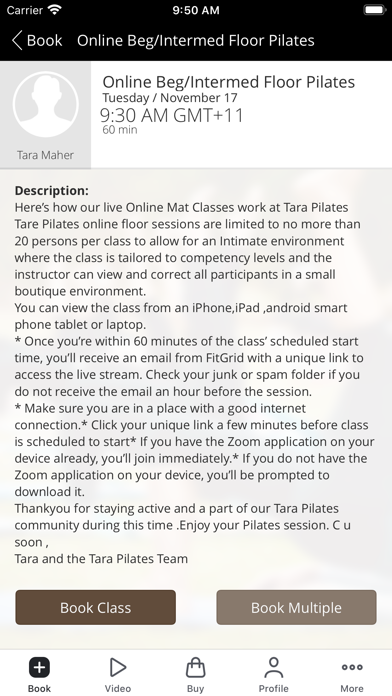 Tara Pilates screenshot 3