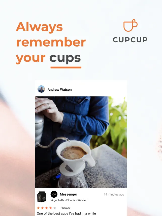 Screenshot 1 cupcup: The Coffee App iphone