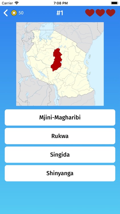 Tanzania: Provinces Quiz Game