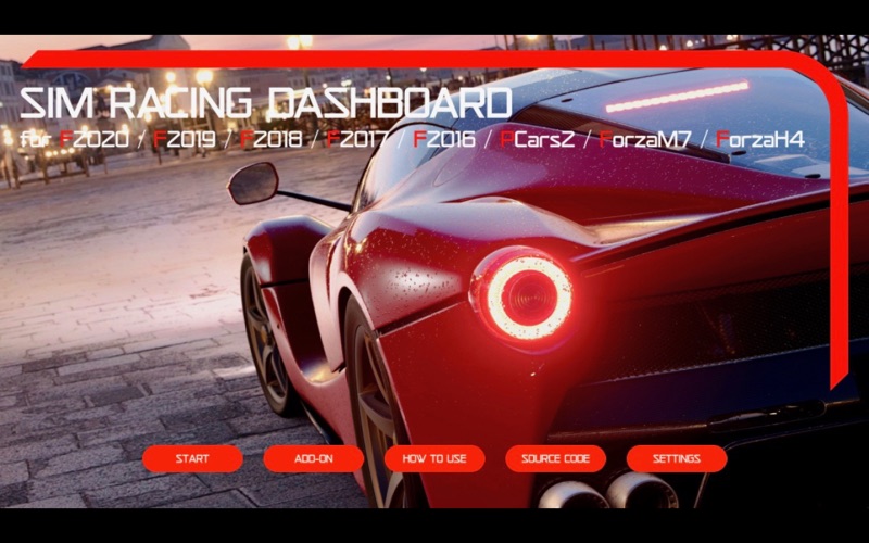 sim racing dashboard iphone screenshot 1