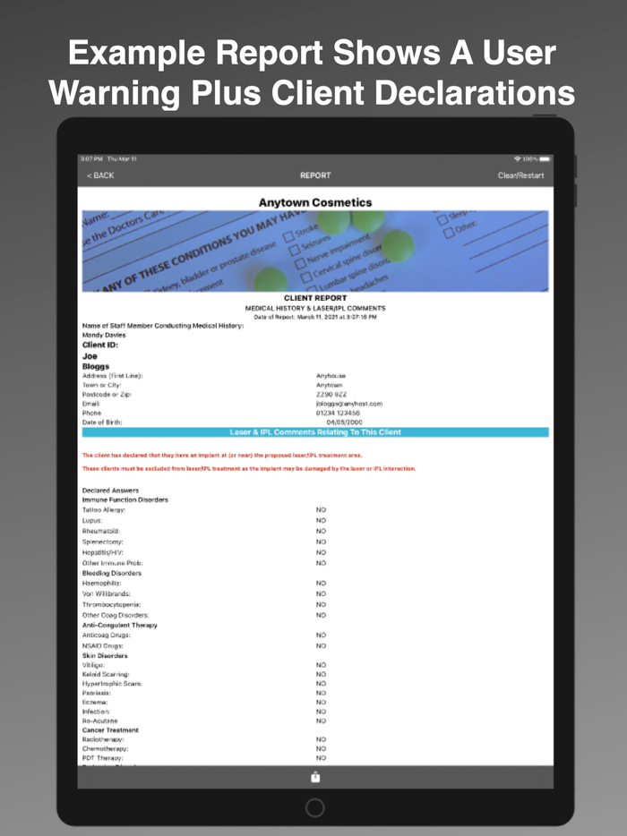 Medical History Consultation