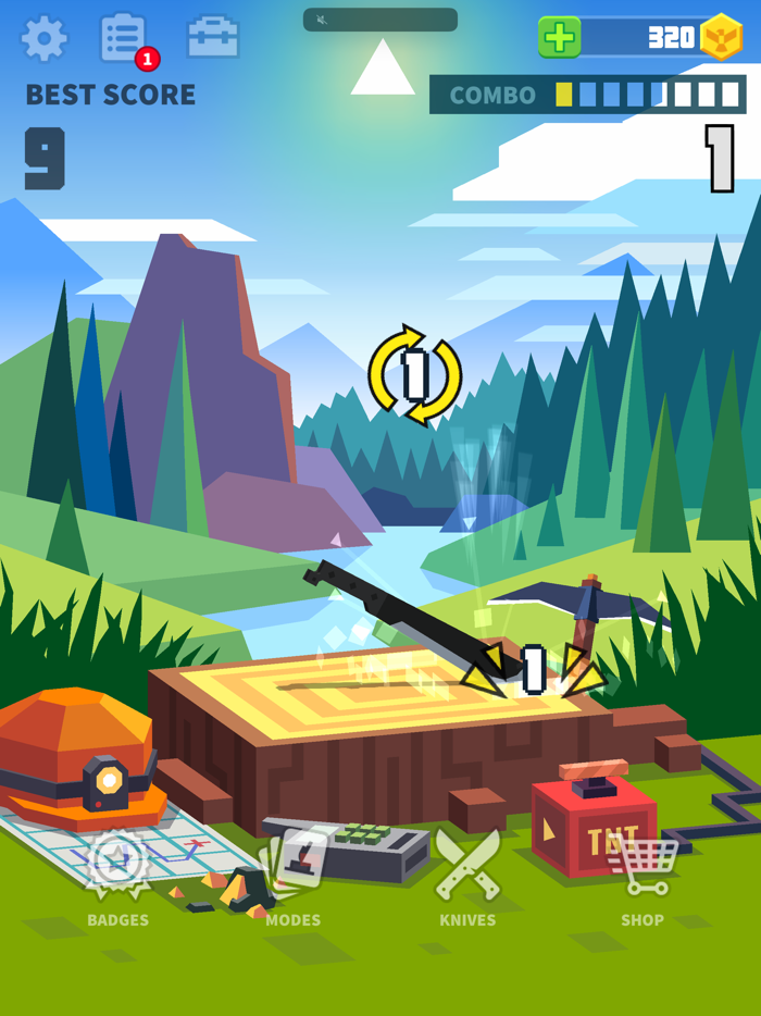 Flippy Knife 命中目標