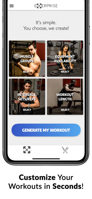 Exerprise Workout Meal Planner