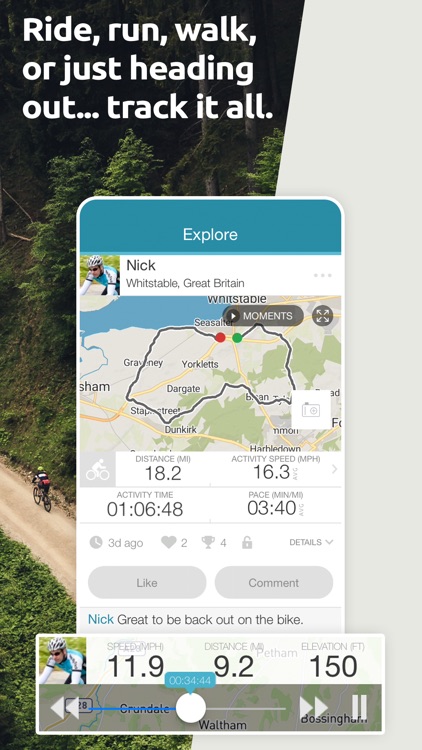 Map My Tracks: walking tracker