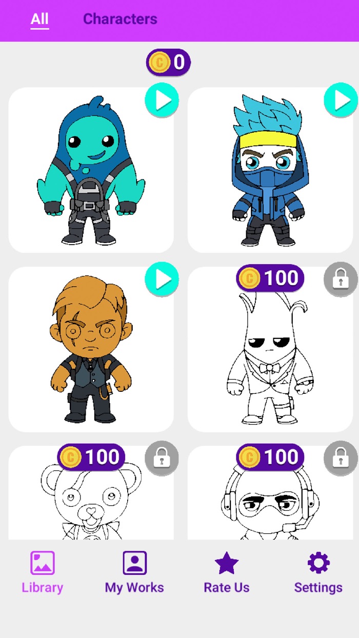 Colortnite Art - Nite Coloring