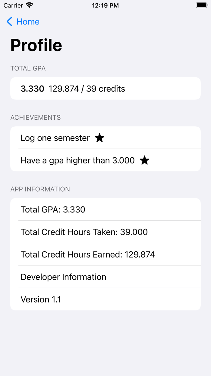 Fast GPA Calculator