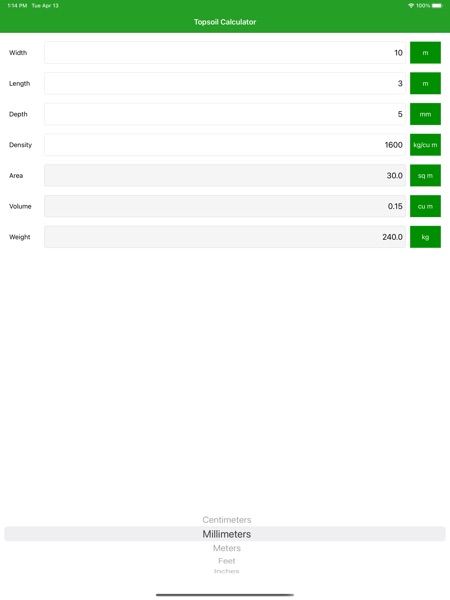 【图】Topsoil Calculator Pro(截图3) 【图】Topsoil Calculator Pro(截图3)