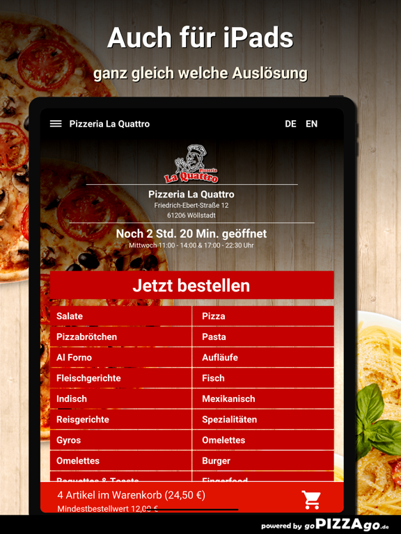 Pizzeria La Quattro Wöllstadt screenshot 7