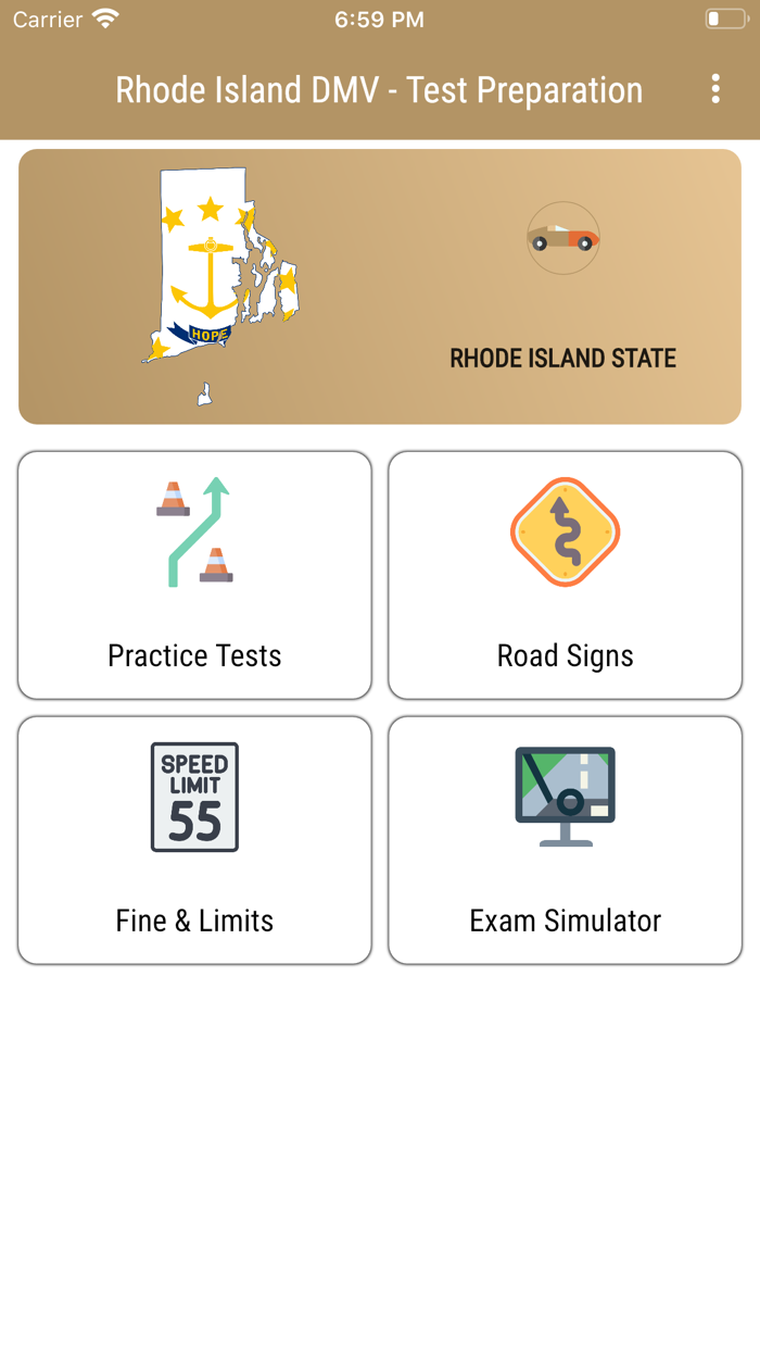 Rhode Island DMV - Test Prep