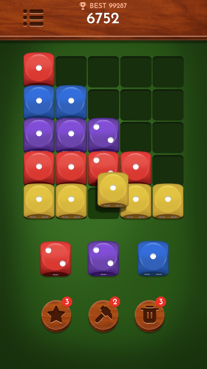 Dice Dice - Merge color number