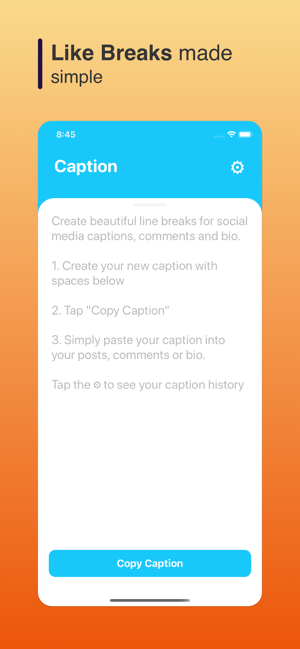 CaptionKit - Spacie Line Break(圖1)-速報App