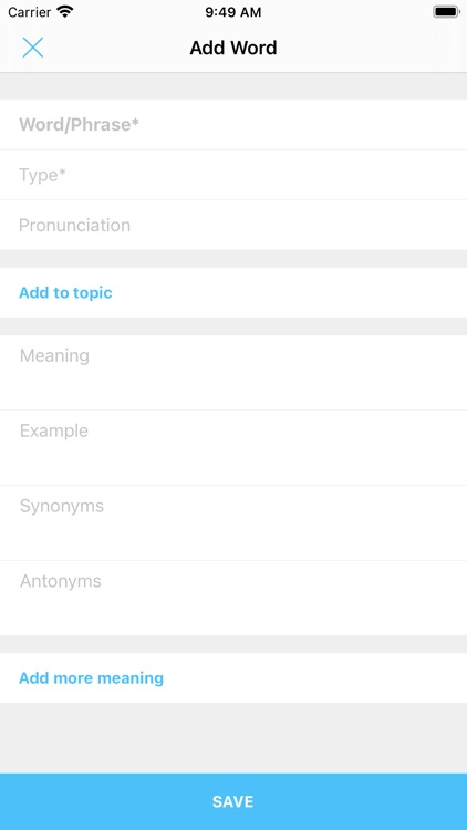 myVocab - Vocabulary handbook