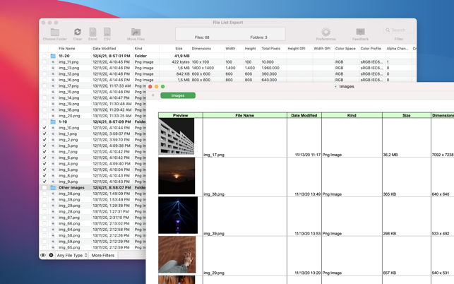 ‎File List Export Screenshot