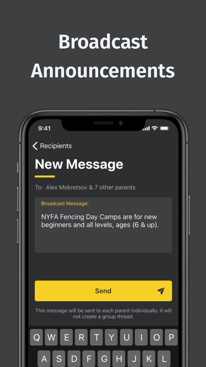 Kidsee: Parent-Coach Messaging