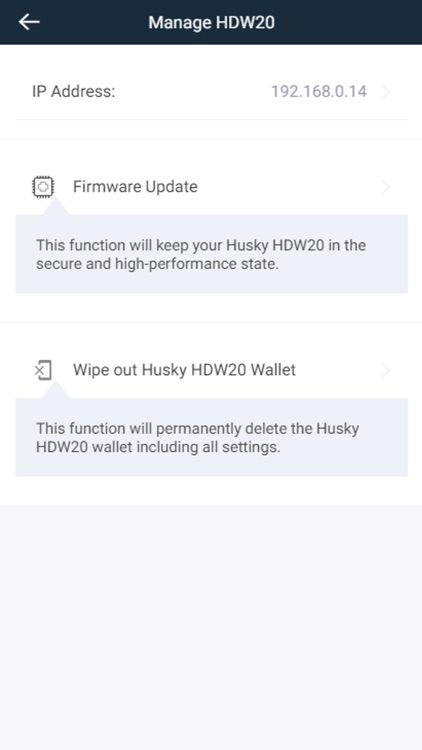 Husky HDW20 Hardware Wallet