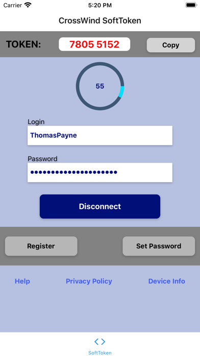 How to cancel & delete CrossWind SoftToken from iphone & ipad 1