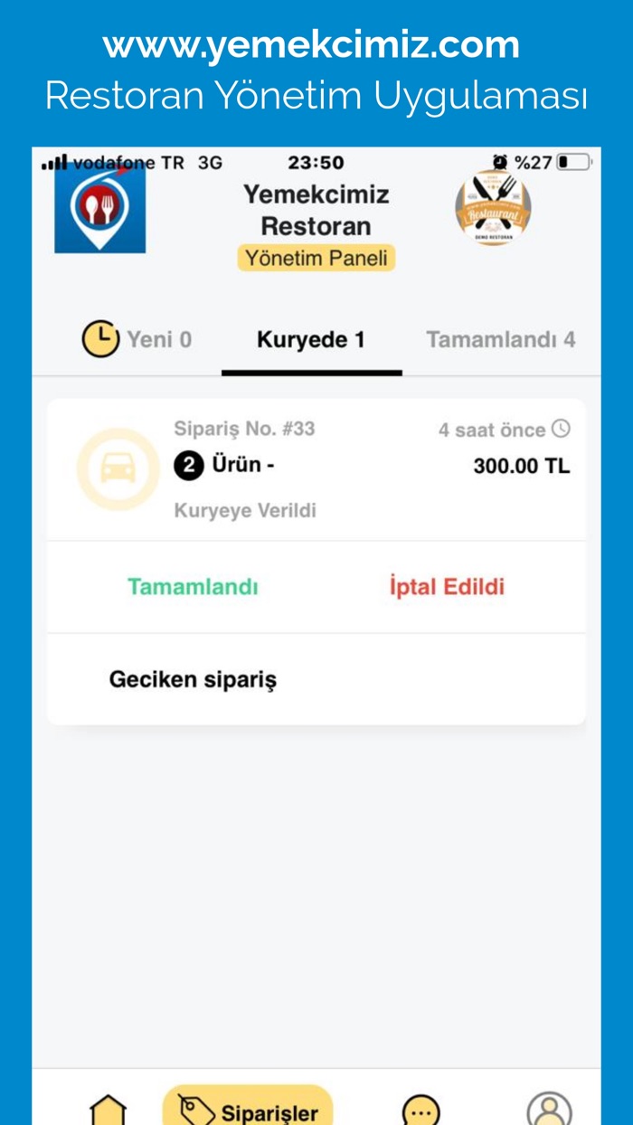 Restoran Siparis Takip