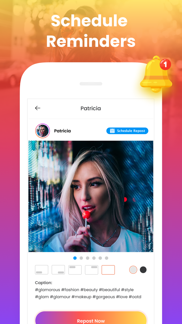 Repost Før Instagram