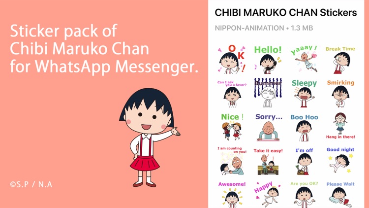 Chibi Maruko Chan Stickers by CO.,LTD.