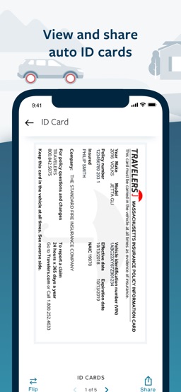 Travelers Mobile app screenshot