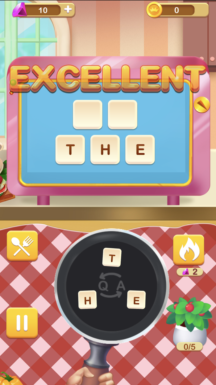 Cross Word-Tasty Food