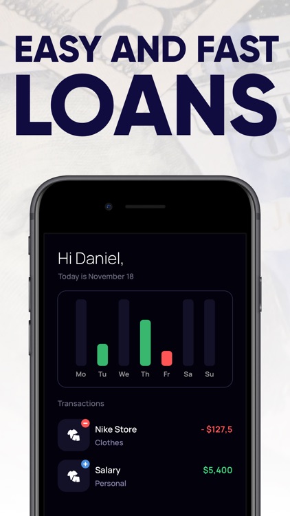 Cash Advance. Loan tracker app