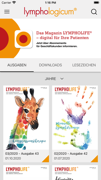 LYMPHOLIFE – Patientenmagazin screenshot 2