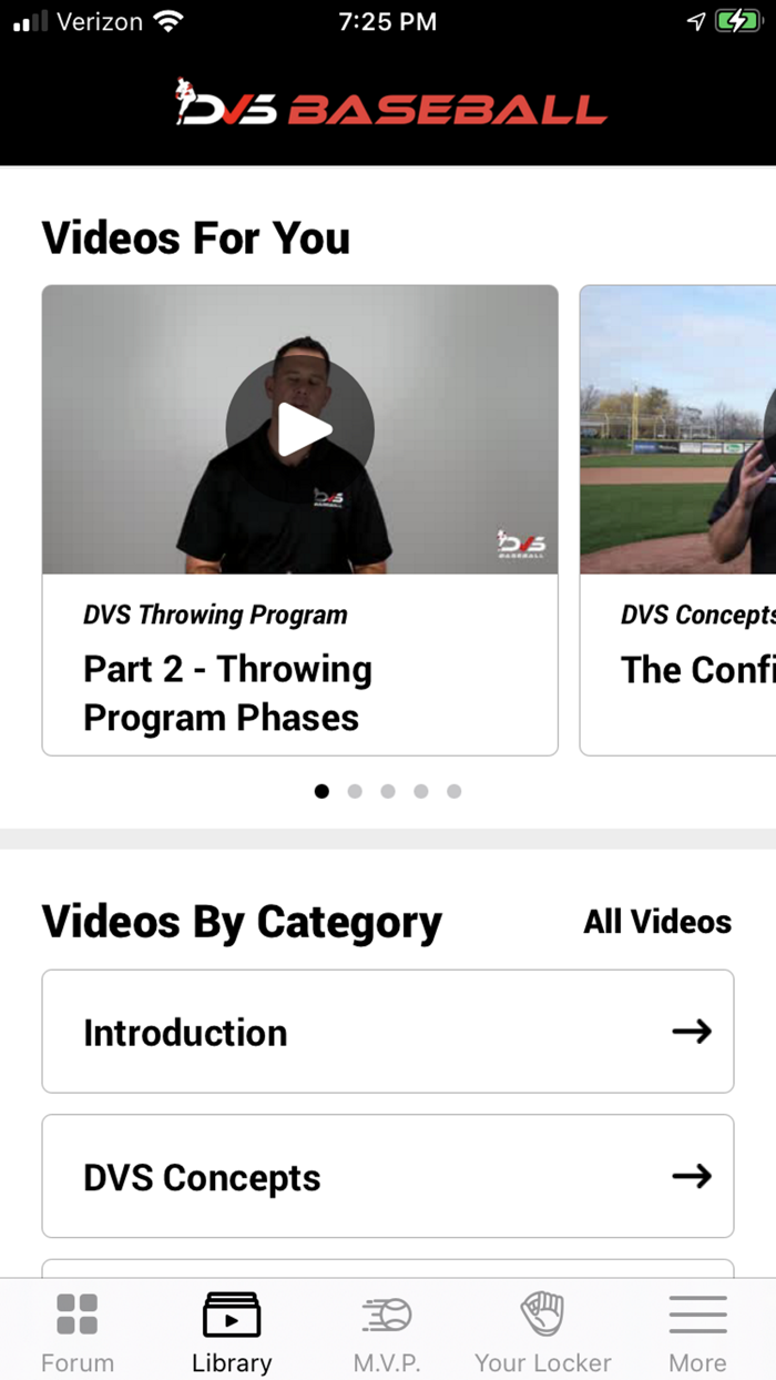 DVS Baseball MVP Program