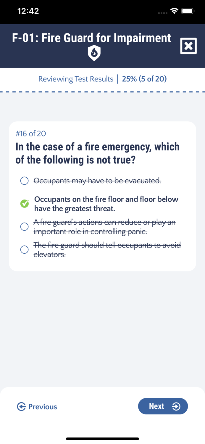 Fire Guard for Impairment F-01