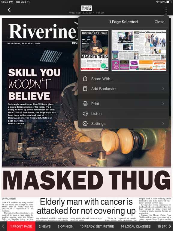 Riverine Herald screenshot 3