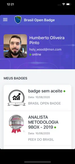 Game screenshot Brasil Open Badge Ganhador apk