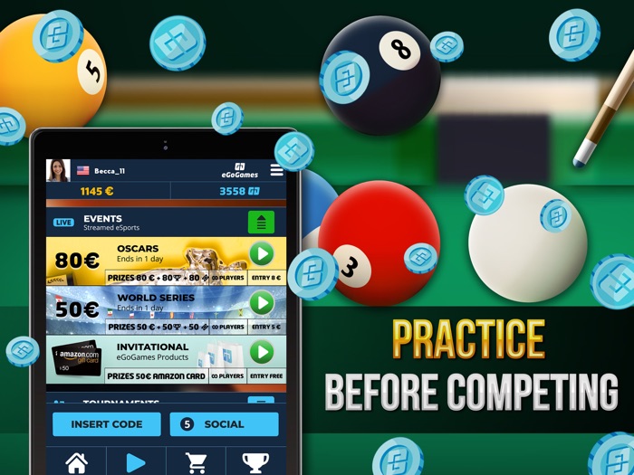 Pool 8-Ball Cash Tournaments