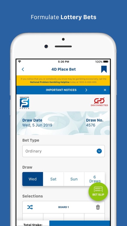 Singapore Pools Ebetslip By Singapore Pools